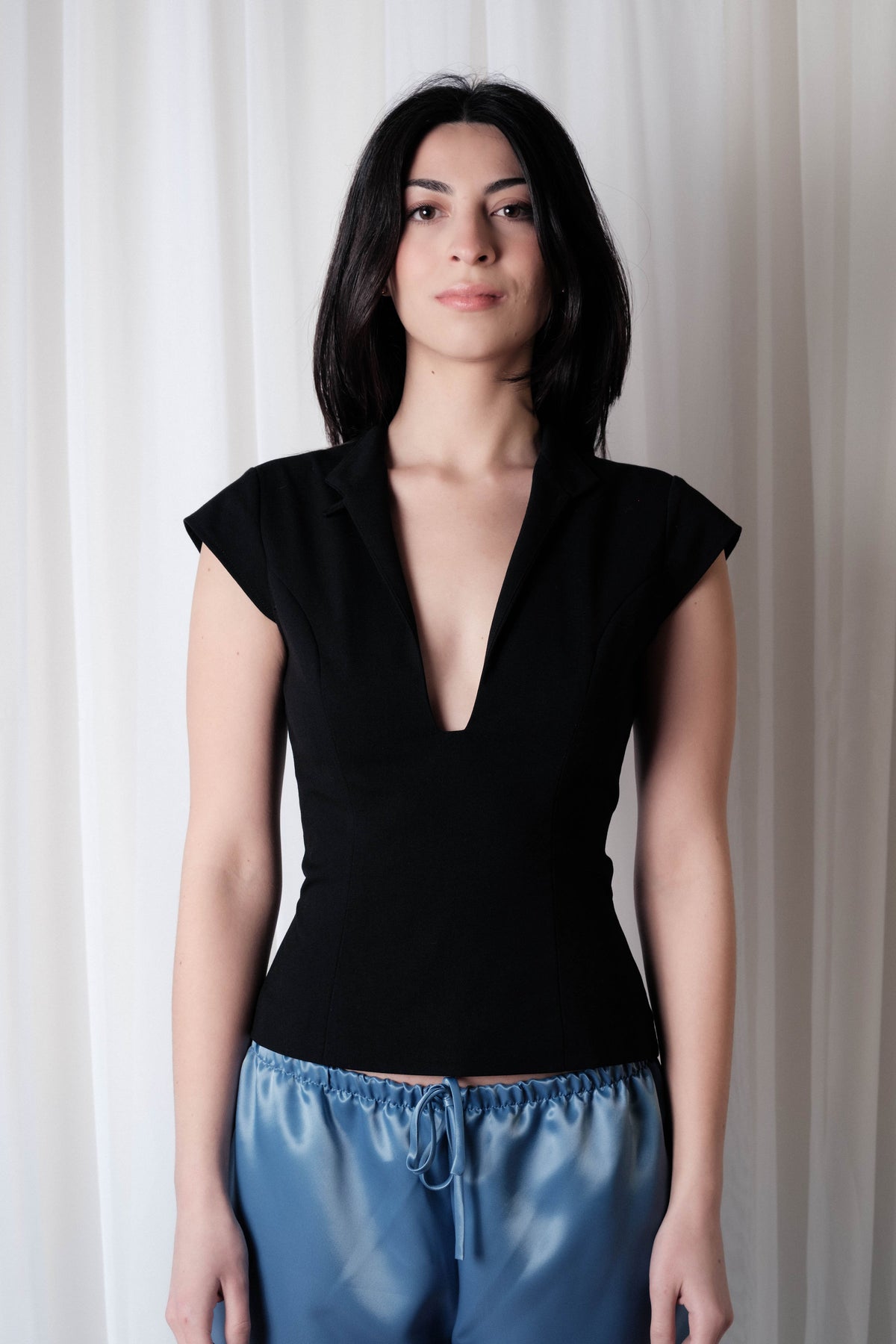 Locket Top-Black