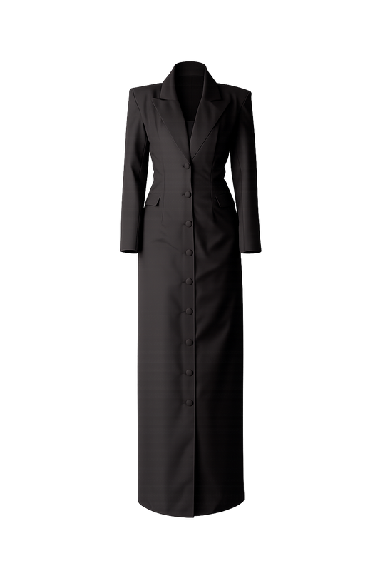 Longline Blazer Deep Cocoa